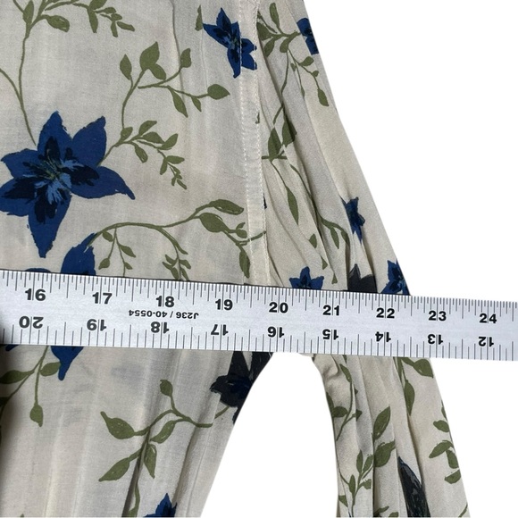 Free People Lighten Up Button Down Mini Shirt Dress Tea Combo Floral Sz S Boho - Picture 14 of 16